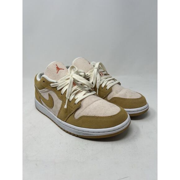 Air Jordan 1 SE Low Twine Orange Quartz Corduroy size 9.5 Women’s - Picture 2 of 9
